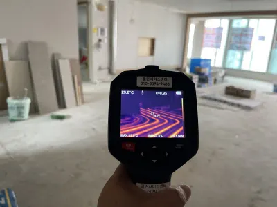 난방배관누수탐지 작업 사진
